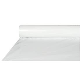 Tischdecke Papstar, L 50 m x B 800 mm, Stärke 45 ?, beidseitig verwendbar, wetterfest, abwaschbar, recycelbare LDPE-Folie, weiss, 6 Rollen