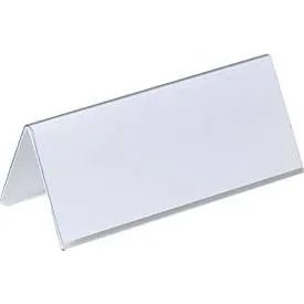 DURABLE Tischnamensschild 805019 Transparent 25 Stück