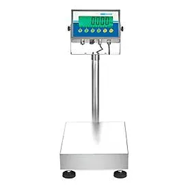 Tischwaage ae ADAM Gladiator GGB 35, ungeeicht, wasserfest, Ablesbarkeit 1 g/Wägebereich bis 35 kg, RS-232, LED, Netz-/Akkubetrieb, Edelstahl