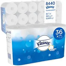 Kleenex Recycled Toilettenpapier 3-lagig 8440 36 Rollen à 350 Blatt