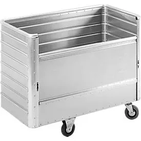Gmöhling Alu-Kastenwagen mit halb absenkbarer Wand, 650 Liter