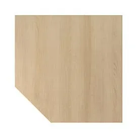 Anbautisch Office Braun Holz 120 cm - Farbe: eiche - Material: Holzwerkstoff - Anbautisch