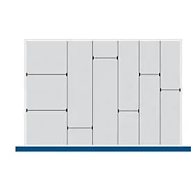 Trenn-/Steckwand-Sortiment, 5 Trennwände, 7 Steckwände, für Serie Verso, für Fronthöhe Schublade 175 mm, H 127 mm
