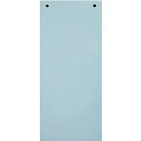 Trennstreifen Exacompta Forever, rechteckig, 2-fach Lochung, B 240 x H 105 mm, Blauer Engel, Recycling-Kraftkarton, blau, 100 Stück