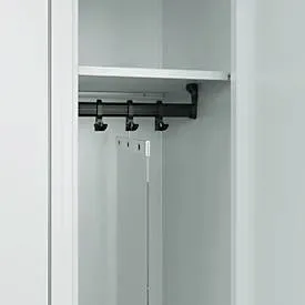 Trennwand für C+P Evolo PLUS Spinde, verschieb- und schwenkbar, B 300 x T 3 x H 1210 mm, transparent