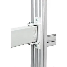 Treston QuatreX Universalhalter mit Arm, schwenkbar, bis 15 kg, 460 mm Armlänge, ESD-leitfähig, lichtgrau RAL 7035