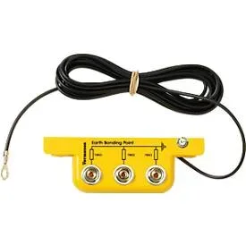Treston QuatreX ESD-Erdungsanschlussbox, 3 Drucktaster, 3 Anschlüsse, 1 Megaohm