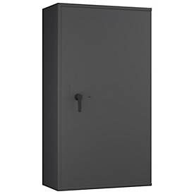Tresor Lyra 18, Klasse I nach EN 1143-1, 341 l, Türanschlag rechts, Doppelbartschloss, 4 Fachböden, B 850 x T 420 x H 1550 mm, graphitgrau RAL 7024
