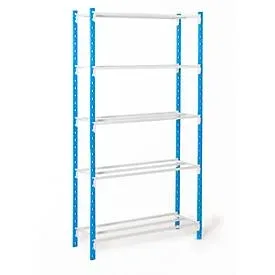 Universal-Steckregal, Grundfeld, 5 Gitterböden, Fachlast 132 kg, B 1250 x H 2000 x T 500 mm