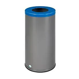 VAR Wertstoffsammelgerät WSG 70, 70 l, Aluminium-Griff, 8 kg, freistehend, blau RAL 5010