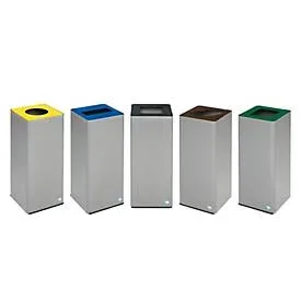 VAR Wertstoffsammler Quadro, 5-fach Sortierung, 350 l, 55 kg