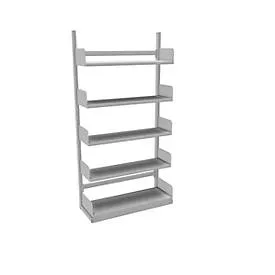 Variabo Freiarmregal, Grundfeld, einseitig, 300 mm Fachbodentiefe, 1000 x 2000 mm
