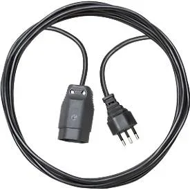 Brennenstuhl 1168442 Strom Verlängerungskabel 10 A Schwarz 5 m H05VV-F 3G 1 mm²