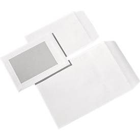 Versandtasche, C5, Papprückwand und Haftklebung, ohne Fenster, weiss, 250 St.