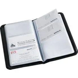 Visitenkartenbuch, für 120 Visitenkarten, schwarz