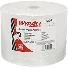 WYPALL* Wischtuch L-10 EXTRA + Grossrolle, aus Airflexmaterial, 1000 Tücher, 1-lagig, weiss
