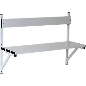 Wandbank, Alu/Edelstahl, L 1015 mm
