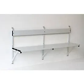 Wandbank, Alu/Edelstahl, L 1500 mm