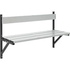 Wandbank, Alu, L 1015 mm, anthrazit (RAL 7016)