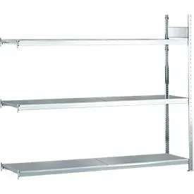 Weitspannregal Anbauregal WS2000 - H2000 x B2000 x T600 mm, 3 Ebenen, Stahl