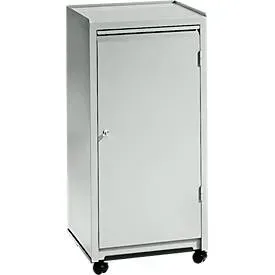 Werkzeugschrank, Kugel-Lenkrollen, H 1000 x B 500 x T 500 mm, lichtgrau