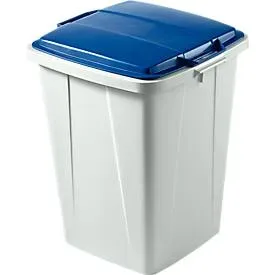 Wertstoff-Sammelbehälter, 90 l, mit Deckel, blau