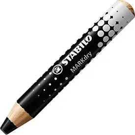 Whiteboard Marker Stabilo MarkDry, Rundpsitze, 1-10 mm, schnell trocknend, 5 Stück, schwarz
