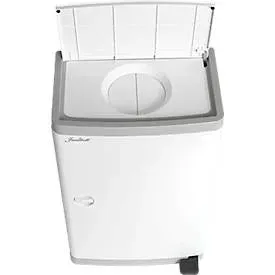 Windeleimer Janibell Diaper Pail, Volumen 43 l, mit Fusspedal & Doppeldeckel, L 140 x B 292 x H 422 mm, ABS-Kunststoff, weiss