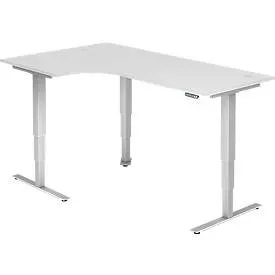 Hammerbacher Sitz-Stehschreibtisch XDSM Weiß 2.000 x 1.200 x 635 mm