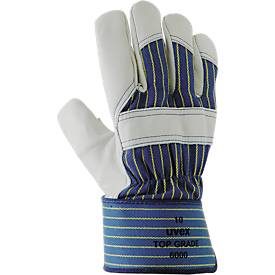 Winter-Schutzhandschuh uvex top grade 6000, Rindvollleder/Baumwoll-Trikot, EN 388: 3144 X, Grösse 10, 10 Paar