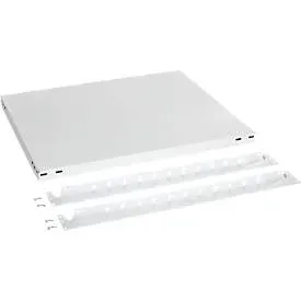 Zusätzliche Schreibtischböden für Tisch-Grund-/und Anbauelement ORDO Professional, mit Wandschienen, Stahl, für Tischgrösse B 760 x T 635 x H 825, verkehrsweiss RAL 9016