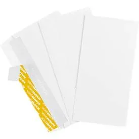 Schäfer Shop Genius Briefumschläge, DIN lang, ohne Fenster, Haftklebung, Papier, weiss, 100 Stück