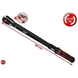 ERGOTORQUE®precision Ratschen-Drehmomentschlüssel, 1/2'', 60 - 320 Nm KS Tools