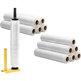 6 Rollen Stretchfolie + 1 Handwickelgerät + 6 weitere Rollen, gratis