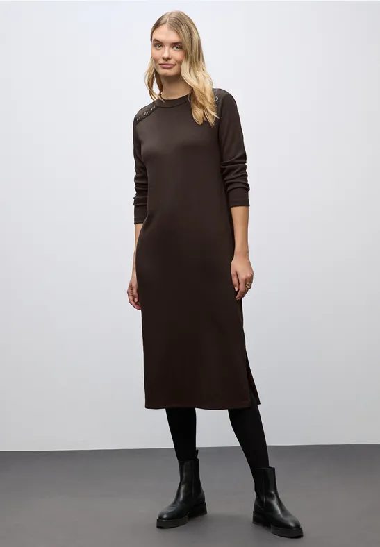 Rippstruktur Kleid