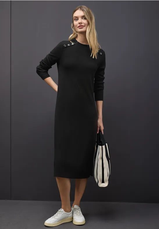 Rippstruktur Kleid