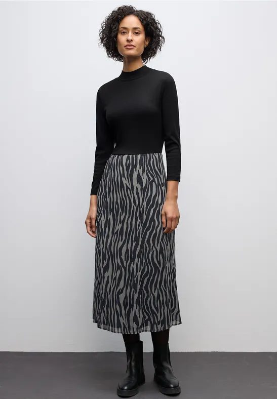 Plissée Chiffon Kleid