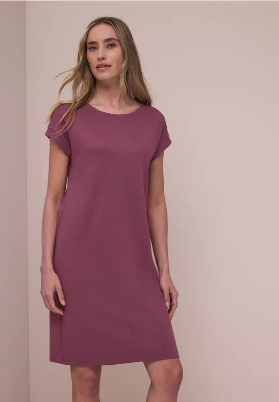 Knielanges Kleid aus Jersey