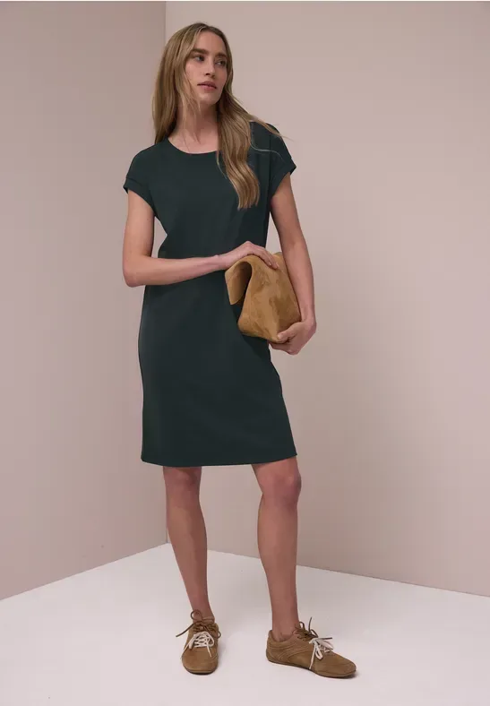 Knielanges Kleid aus Jersey