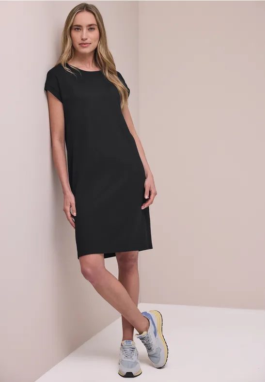 Knielanges Kleid aus Jersey