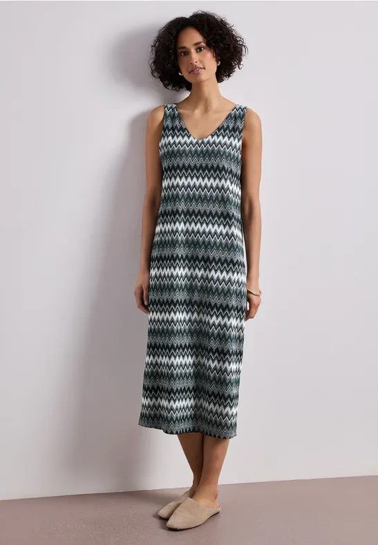 Midikleid in Jacquard