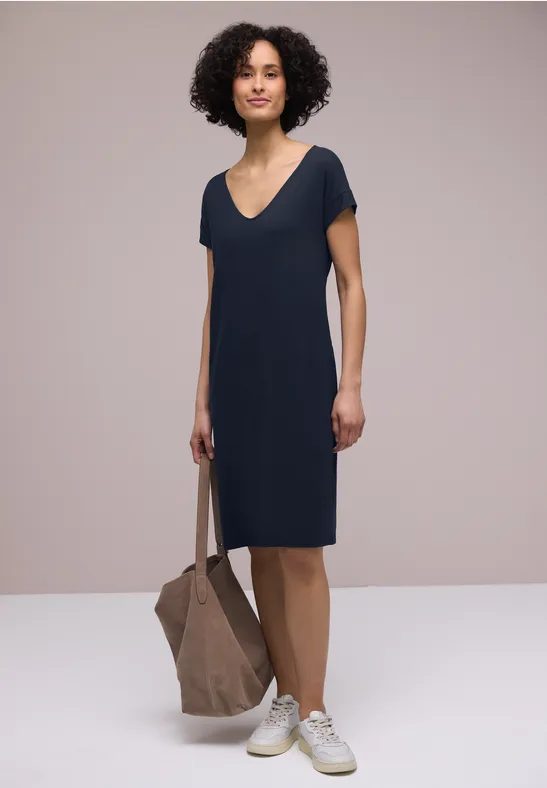 Knielanges Kleid aus Jersey