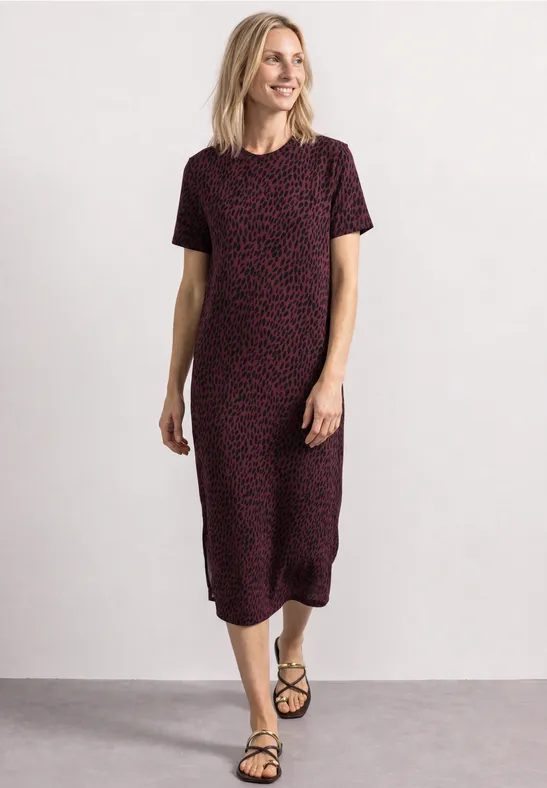 Midikleid mit grafischem Muster