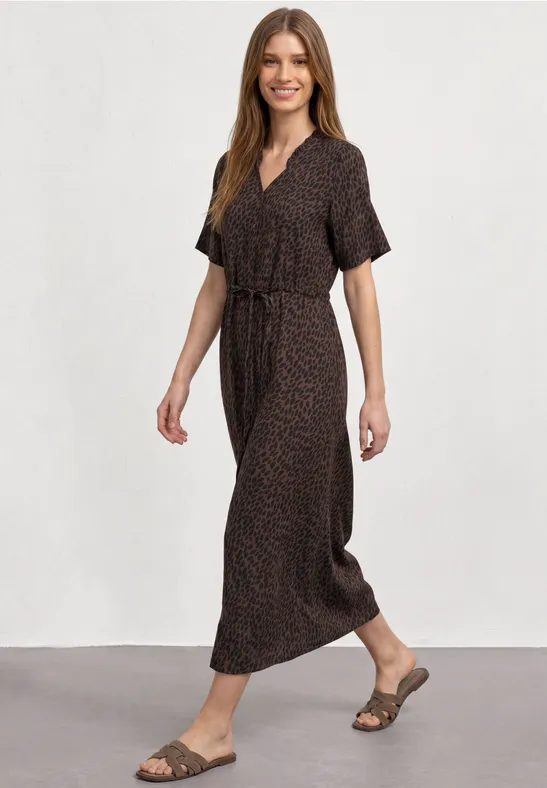Midikleid mit V