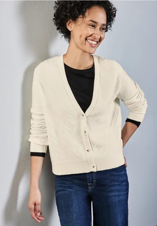 Cardigan mit Struktur