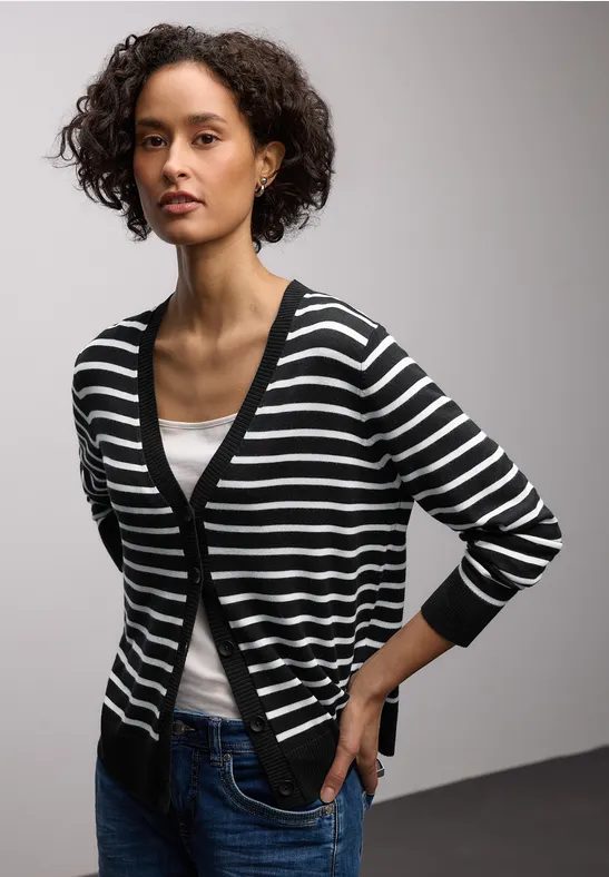 Gestreifter Cardigan