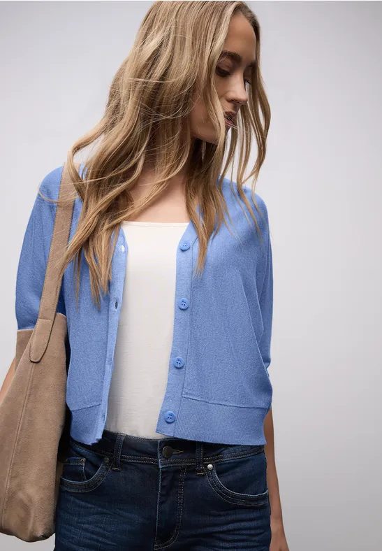 Cardigan in Unifarbe