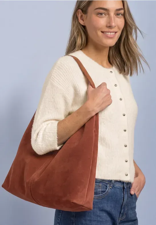 Kuscheliger Halbarm Cardigan mit Rundhals