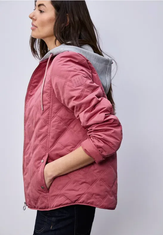 STREET ONE Steppjacke mit Kapuze mit abnehmbarer Kapuze