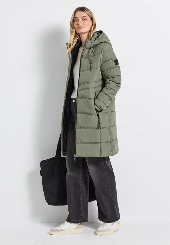 Lange Steppjacke